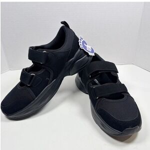 ORTOREX Women 8/39 Orthopedic  Diabetics Arch Support Walking Shoes Black NEW